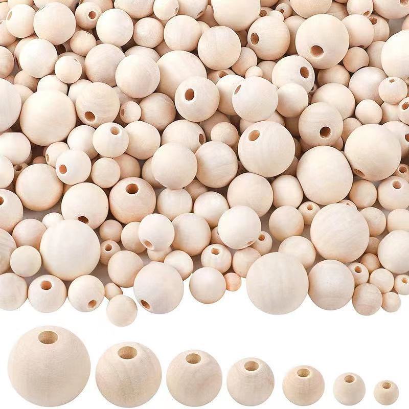 customized wooden bead wood ball for sale