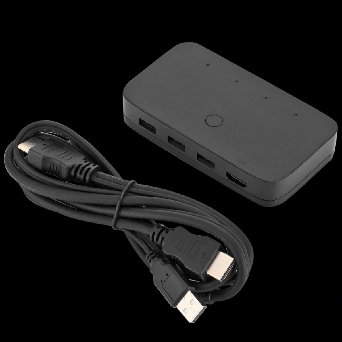4 port hdmi 4 in 1out shared keyboard and mouse display switch button computer monitor switch KVM switch