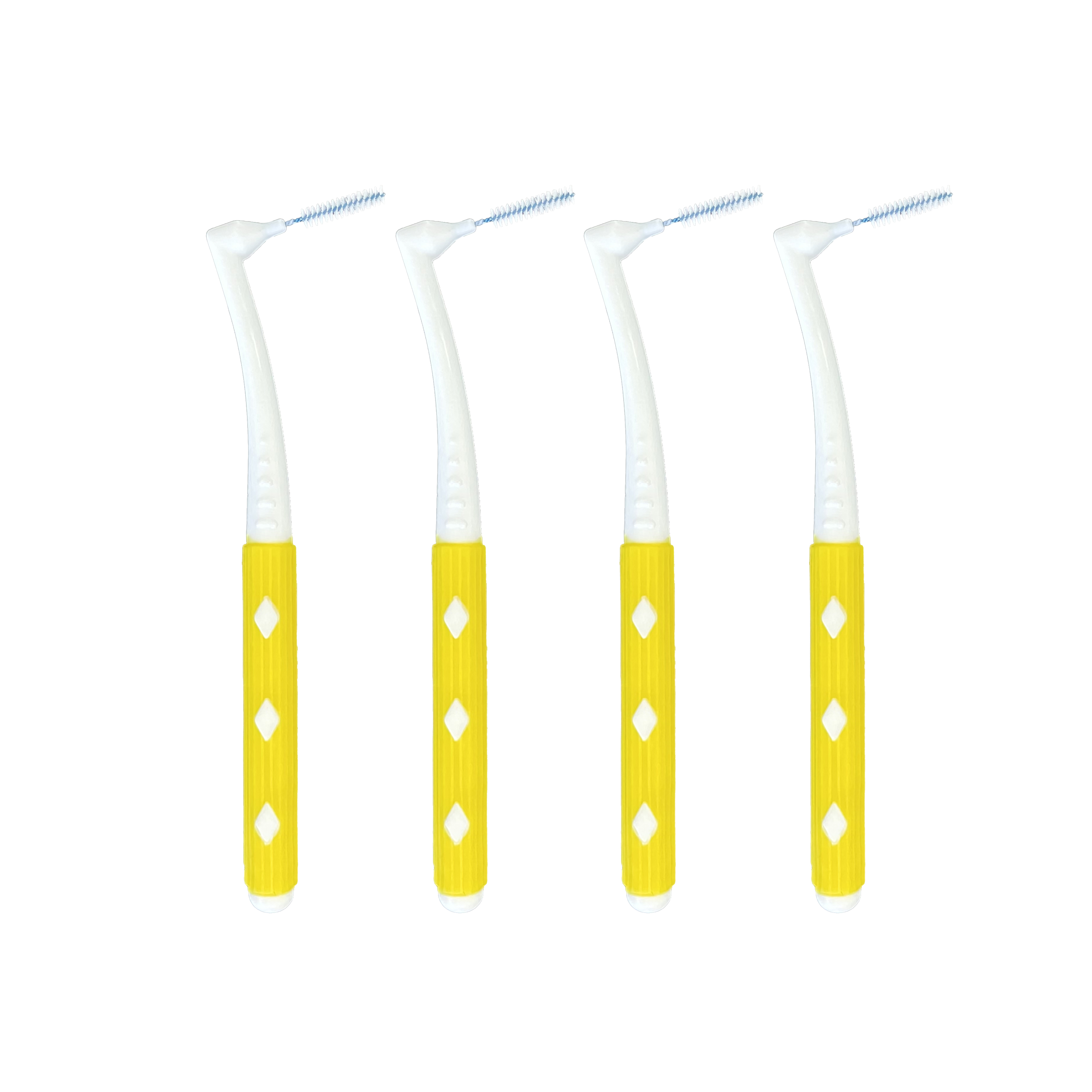 Manufacturers are selling high quality self - branded L - shaped interdental brushes in a variety of colors