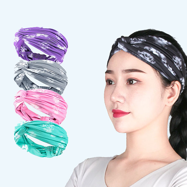 Ready to ship multi purpose ladies elastic embroidery hairband girls headband