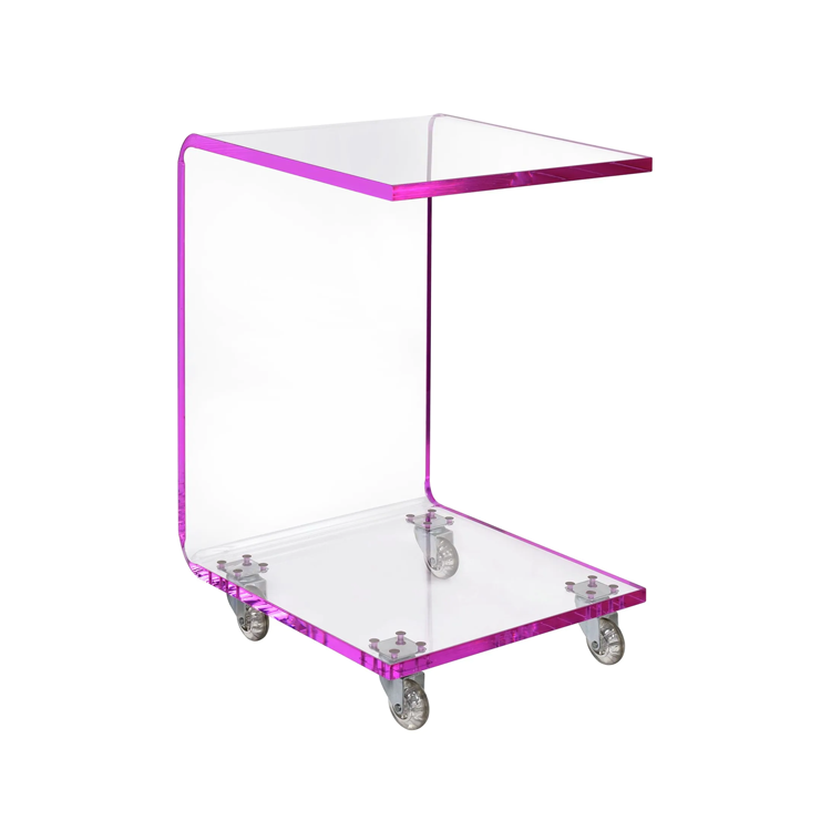 Simple Acrylic Bar Cart Lucite Restaurant Accessories Decorations For Home