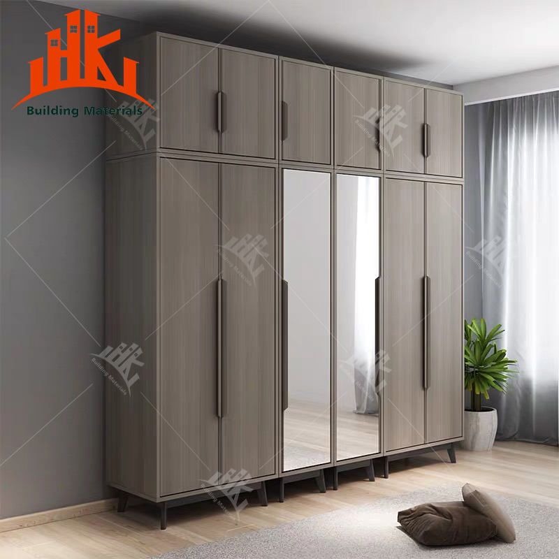 Сделанный на заказ шкаф MDF 3 двери мебель для шкафа деревянные 6 дверей под заказ шкафы для гардероба 2 двери