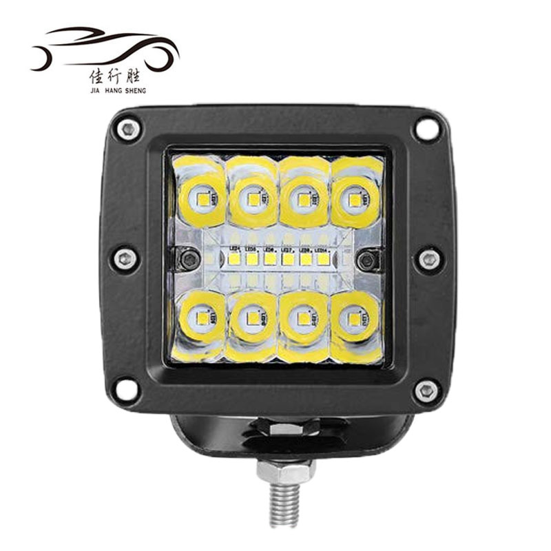 Новый тип 48 Вт Светодиодная рабочая фара 12V 24V Наводнение пятно луча света 6000 К Водонепроницаемый внедорожник ATV б/у