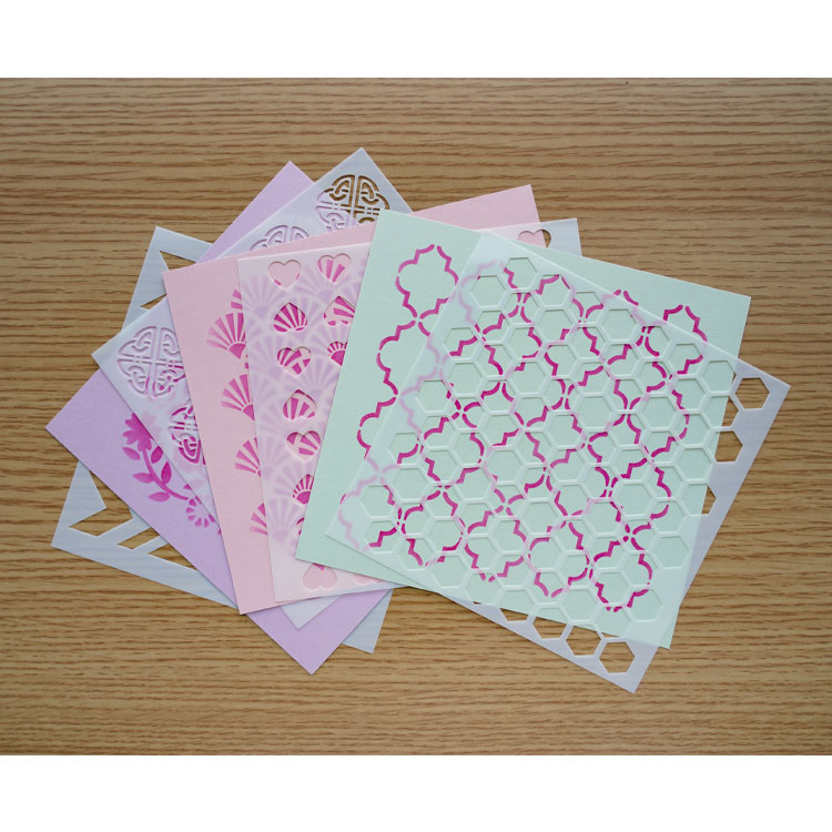 Christmas Customizable Craft Laser Cut Card Making Plastic Reusable Mandala Template Drawing Stencils Sets For Wall Painting