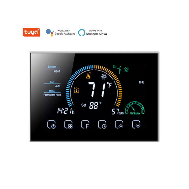 Tuya temperature 24V Control smart Wifi Heat Pump Thermostat