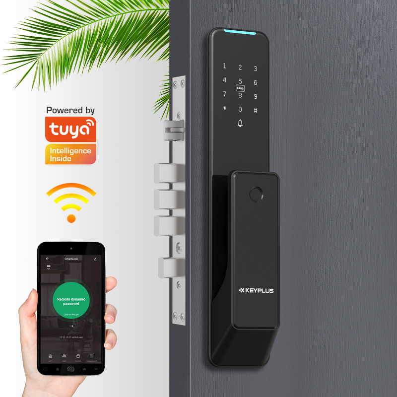Смарт-Дверной замок Keyplus KX2, Wi-Fi, приложение TUYA, анти-копия, отпечаток пальца