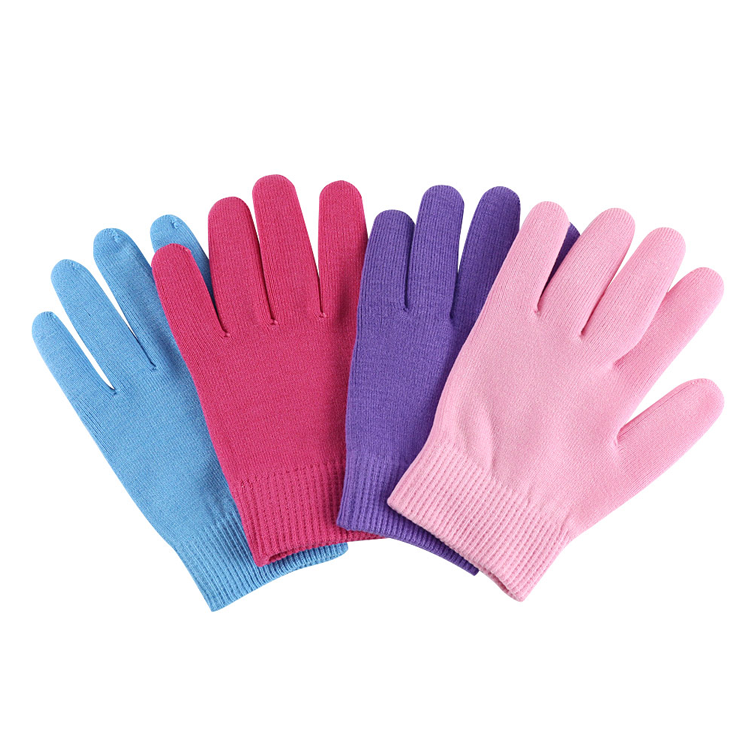Moisturizing Spa Gel Gloves Soft Spandex with Thermoplastic Gel Repair Heal Gel Lining Infused with Essential Oils and Vitamins