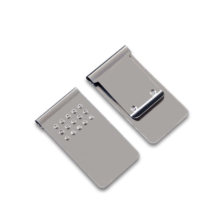 New Product Factory Custom Logo Flat Metal Stainless Steel Paper Clips with Dotts Bookmark Clamp