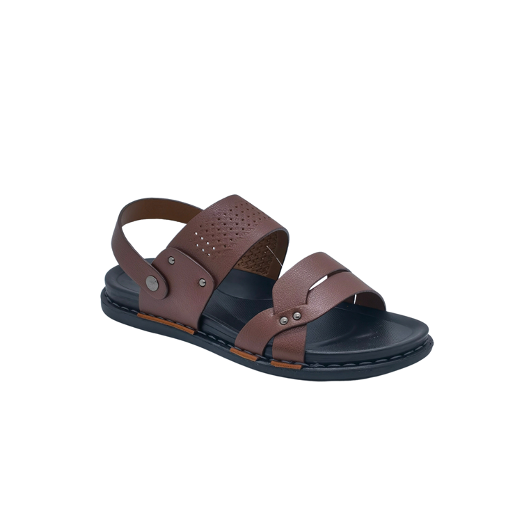 Factory Sale Sandal Making Leather comfortable breathable non-slip Sandals For Men