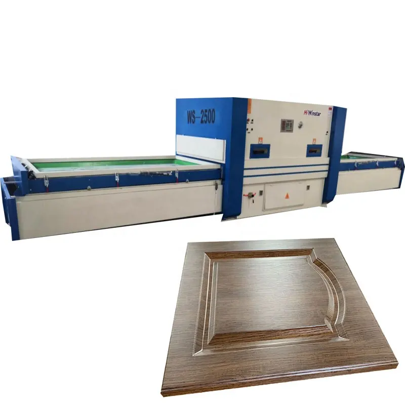 Woodworking furniture door cabinet pvc laminating vacuum membrane press machine