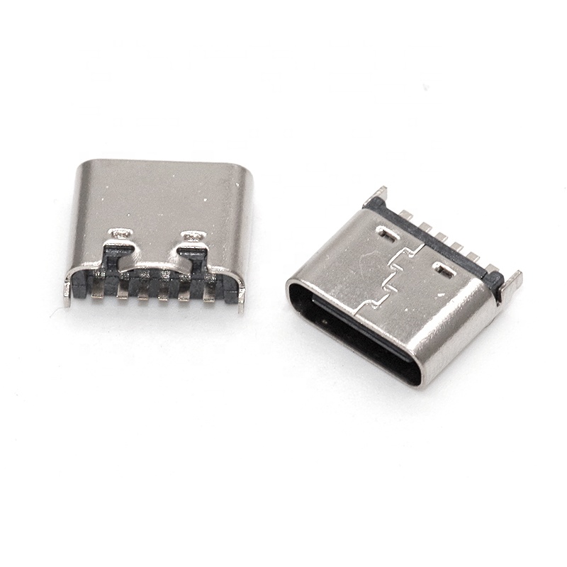 Прямая продажа с завода, высококачественный разъем Micro Usb типа C 8pin Usb 3,1 вертикального типа BZCN