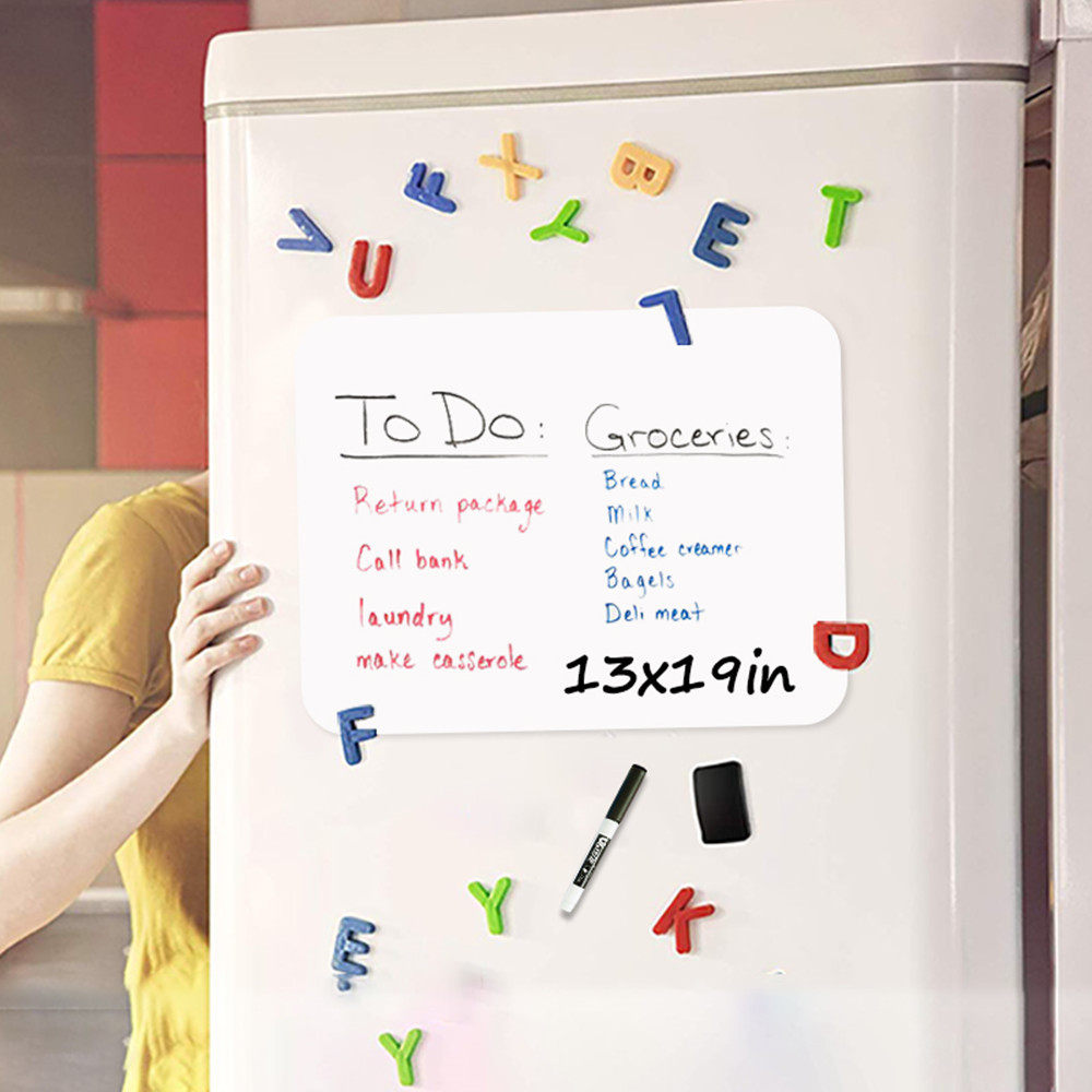 Dry Erase Magnetic Whiteboard Custom Size Fridge Sticker