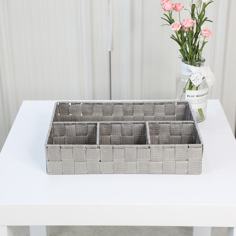 Foldable Wicker Collapsable Hand-woven Polypropylene Wire Basket