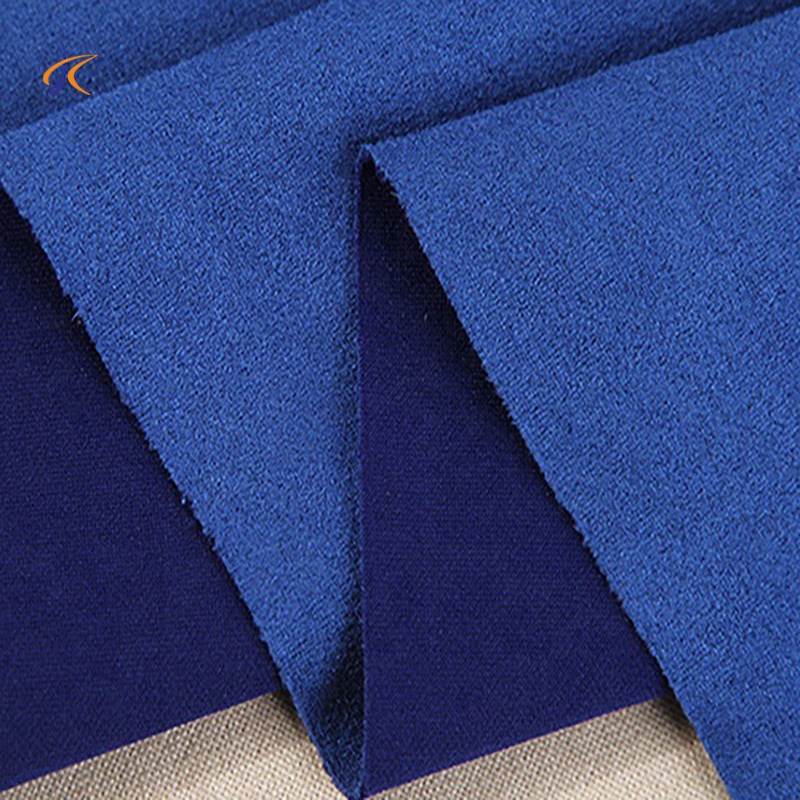 Microfiber suede soft 100% polyester knitted suede fabric for leather stock shoes bags car
