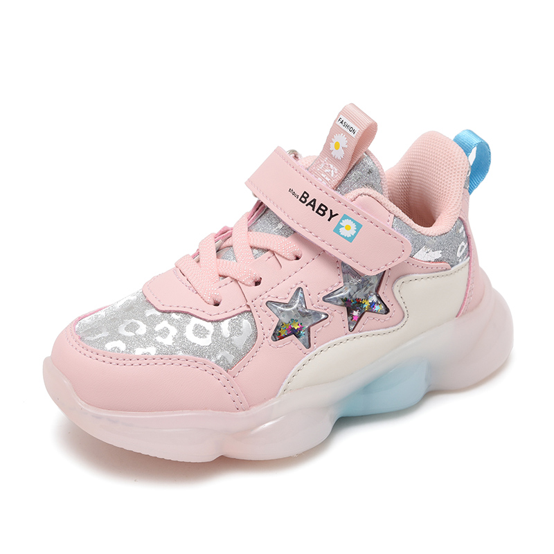 Rechargeable LED light casual shoes for children new styles baby girls child shoes sneakers