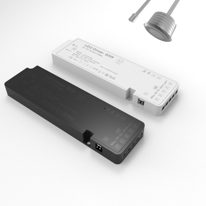 24fctb 6pin luminrias тонкий источник питания 12v постоянное напряжение переключения для Olt Свет 24v Triac затемнения круглая пластина светодиодный драйвер