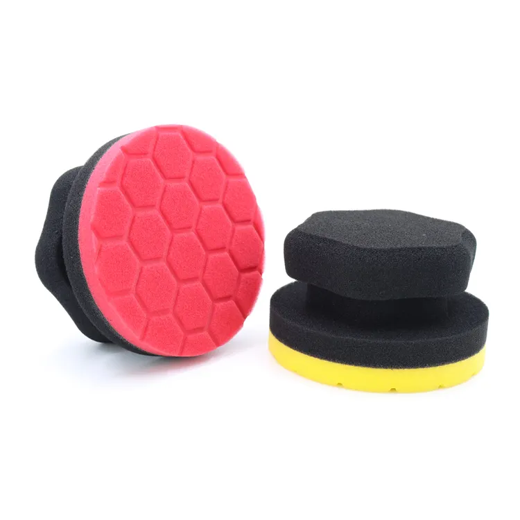 Custom Hexagonal Wax Sponge,Car Wax Sponge Tire Shine Applicator Pad,Tire Dressing Applicator