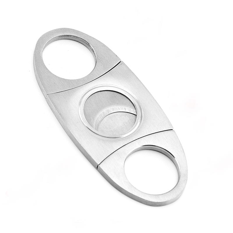 simple portable stainless steel cigar cutter with high quality