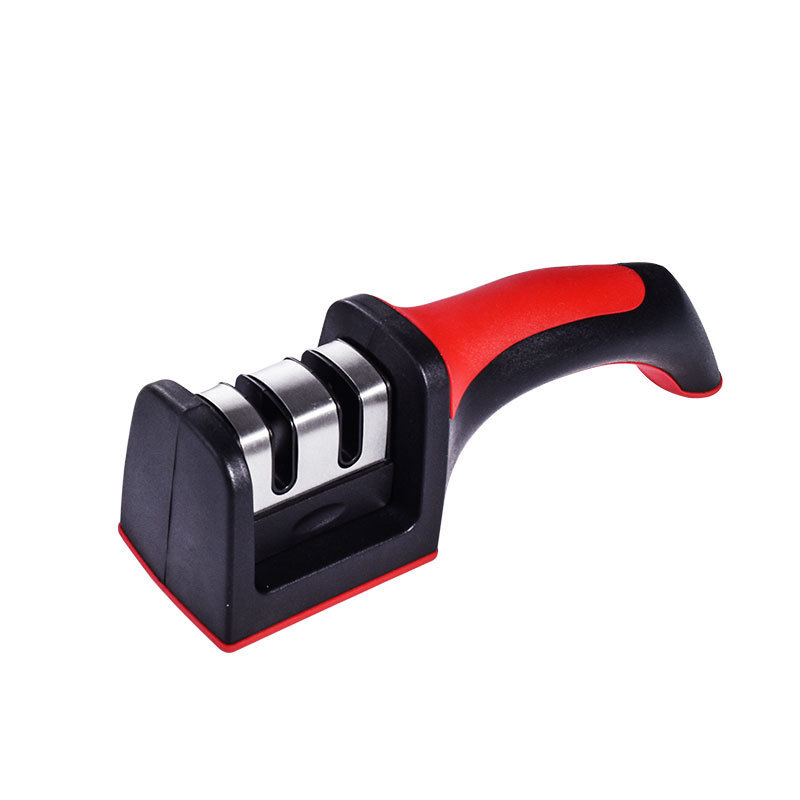 Hand help plastic kitchen sharpener knife professional