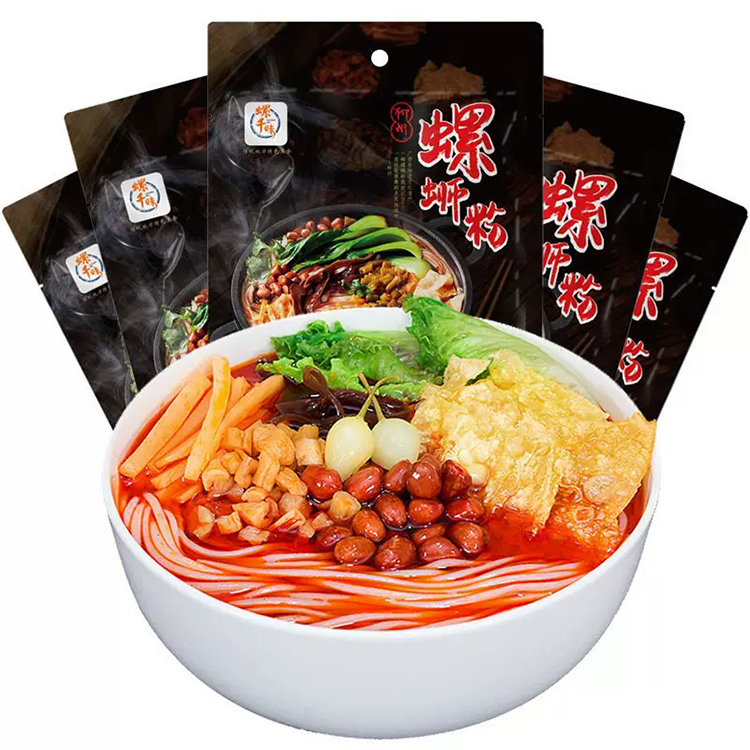 Shanyuan LUOQIANWEI Traditional River Snail Rice Noodle Soup 300g Chinese Instant Noodles