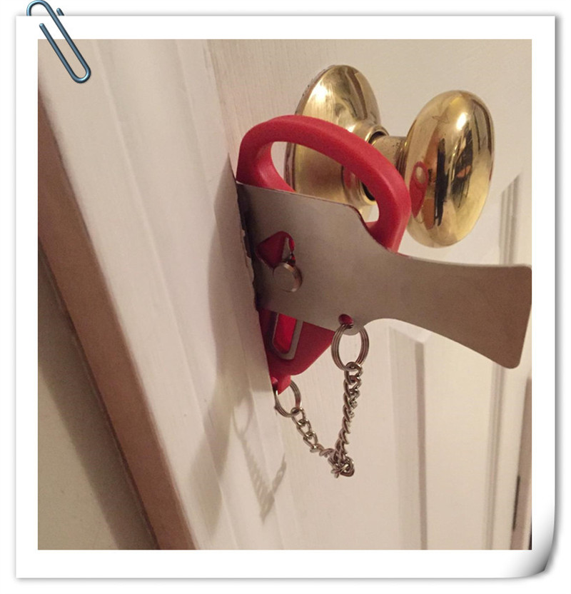 Portable Door Lock Home Security Door Locker Travel Lockdown Locks for Additional Safety and Privacy Perfect for Traveling Hotel