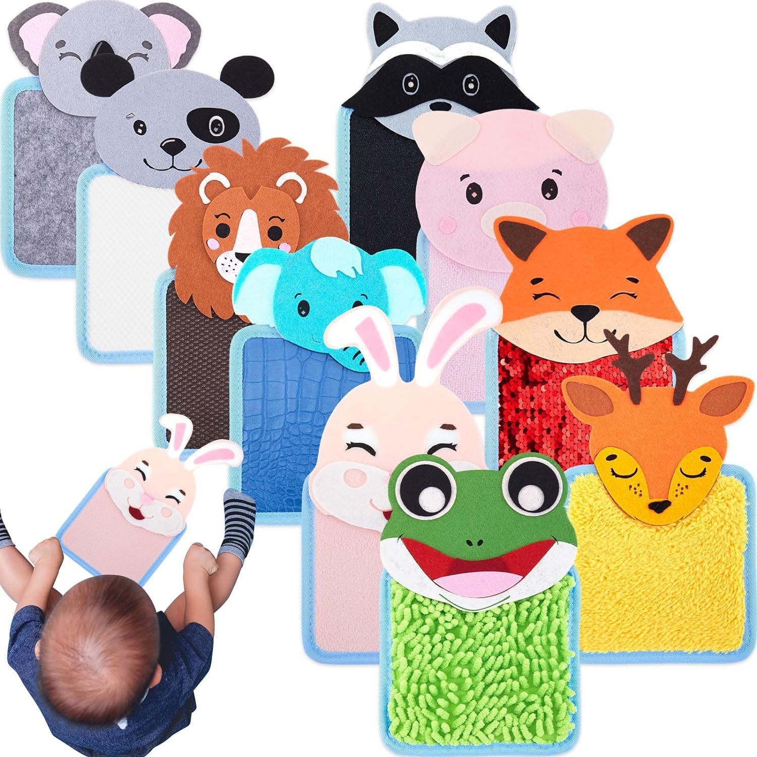 Sensory Mats Toys for Kids Autistic Tactile Sensory Toys Autism Textured Fabric for Preschool Classroom Sensory Wall