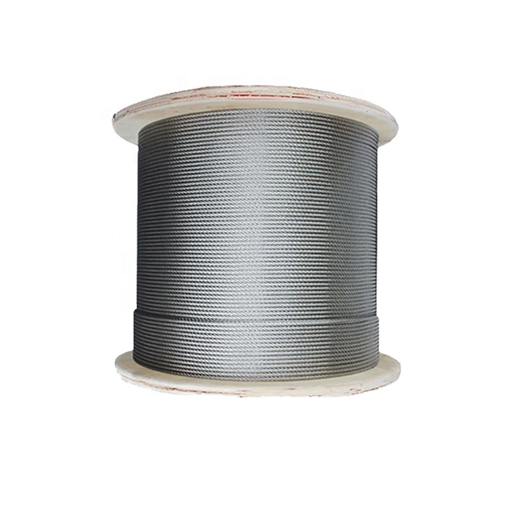Ground Greenhouse Galvanized Rope High Tension Strength Flexible Steel Wire Cable