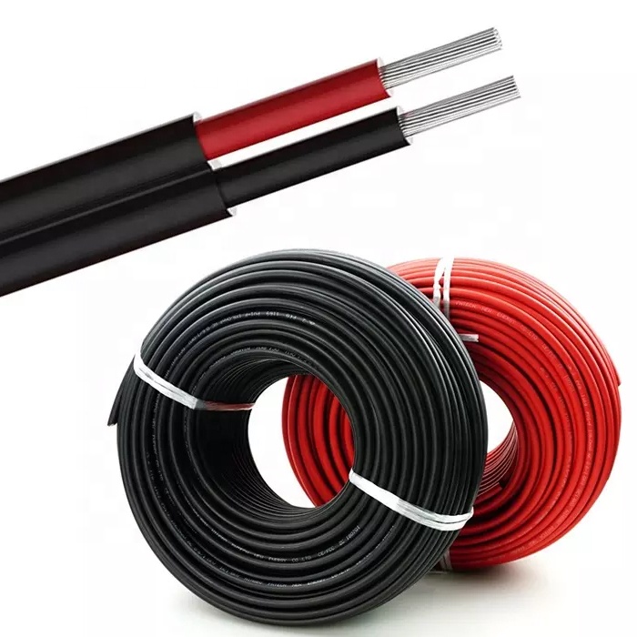 Tuv одиночный двухъядерный 2.5mm2 4mm2 6mm2 10mm2 10awg 12awg 14awg система солнечной энергии провод кабель