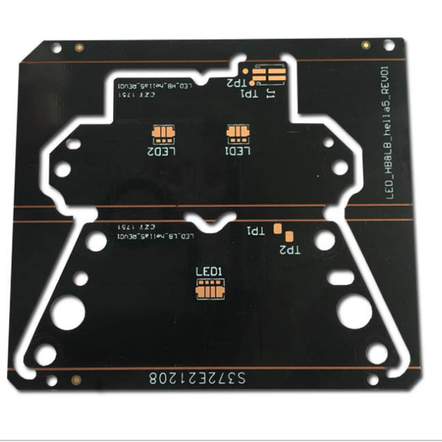 ODM Supply sample batch 2.0 high conductivity thermoelectric separation cob single and double sided LED lamp copper substrate