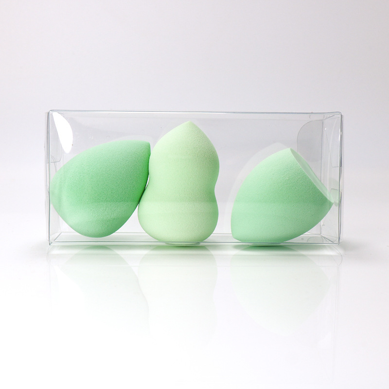 Amazon Hot Cosmetic Beauty Sponge Blender Latex Free and Vegan Makeup Sponge 3pcs suit with PP box