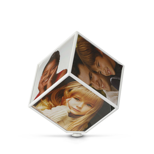 Лидер продаж, вращающаяся пластиковая фоторамка Magic Cube с батареей AA