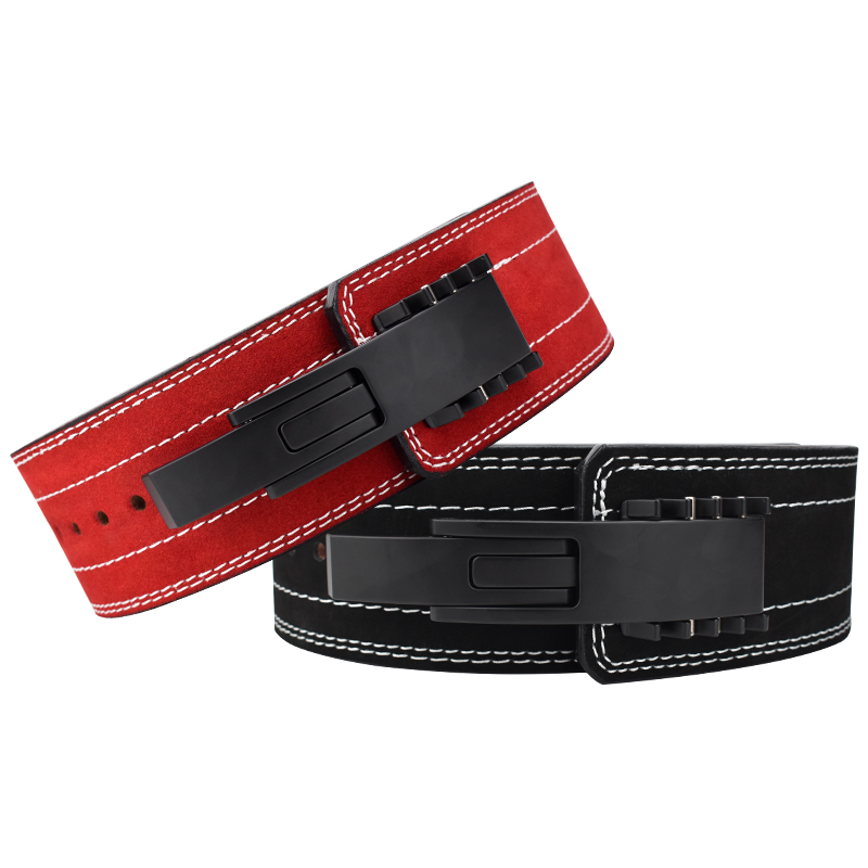 powerlifting weight lifting squat leather lever lifting action training custom buckle belts