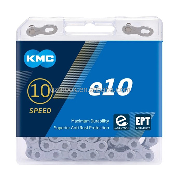 Цепь для электровелосипеда KMC e10, скоростные цепи 10 S, антикоррозийная износостойкая, запчасти для электровелосипеда 136L