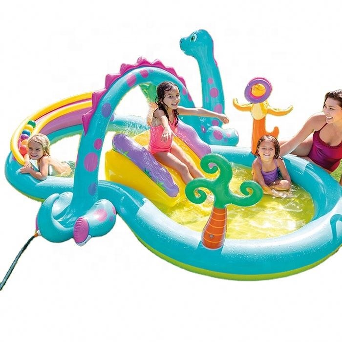 2021 Sue INTEX 57135 Dinosaur slide inflatable play pool Children's family swimming pool ocean ball pools