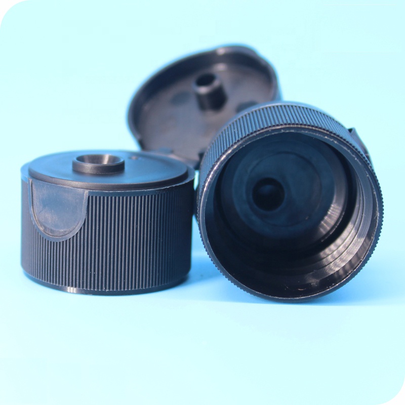 28/410 ribbed wall matte PP plastic flip top bottle cap for cosmetic