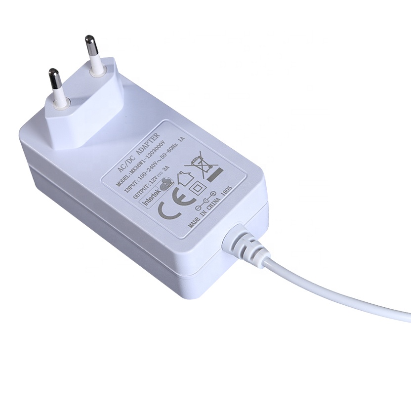 36 Вт адаптер 12v3a Белый адаптер 12v3a белый с CE, ETL, KC, FCC, SAA сертификаты