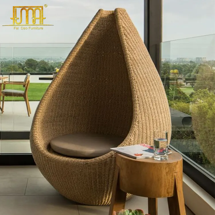 rattan 5 star hotel furniture bistro garden chair cushion seating hotspot patio chair