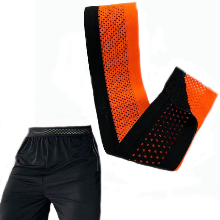 Mixed colors two sides folded Mesh Elastic tape breathable Mesh Elastic Band for Sports Running Shorts waistband