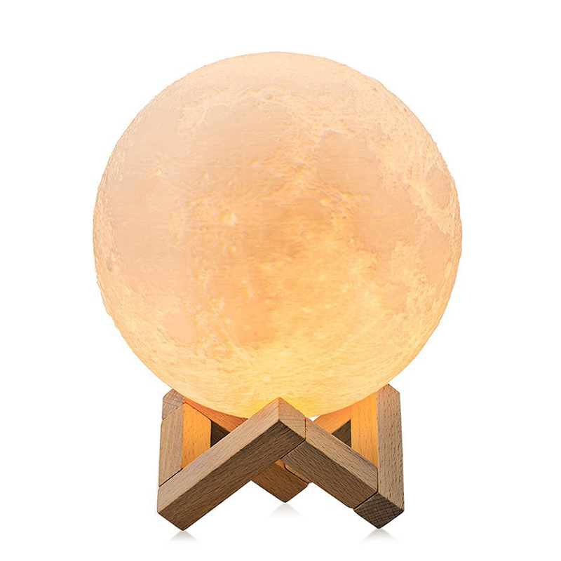 Отличный Usb Moon Shaped Ночная 3D полная луна лампа ночник с динамиком