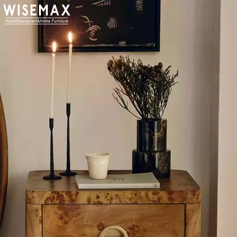 WISEMAX FURNITURE Nordic Luxury Garden Home Decoration Natural Marble Stone Flower Planter Tabletop Vases For Hotel Home Villa