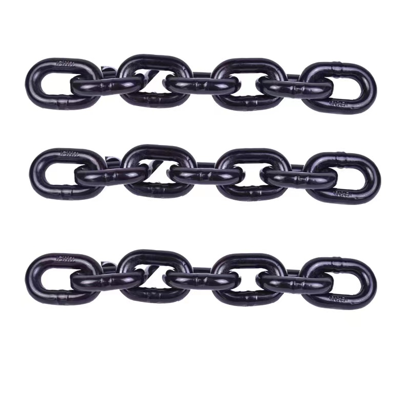 China Professional Supplier G80 Welded Alloy Steel Lifting Loading Chain For Heavy Industry