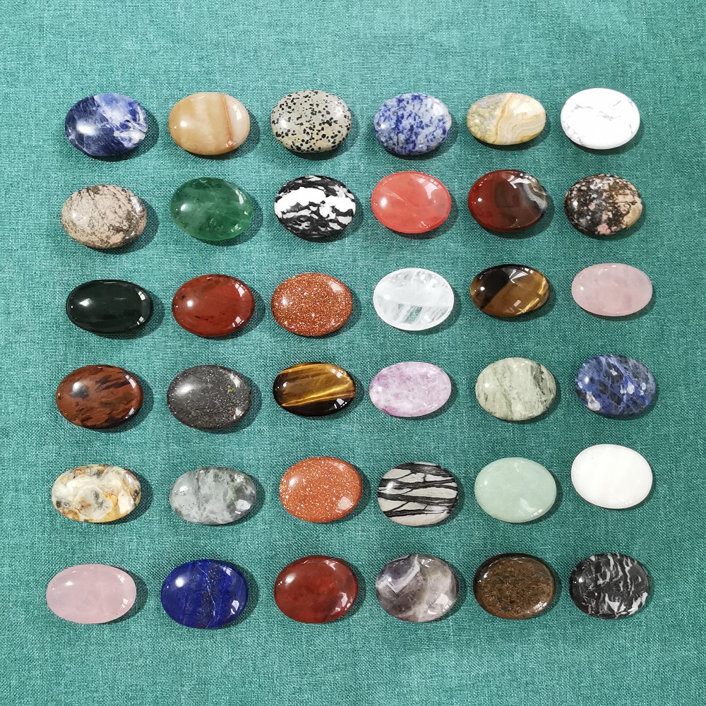 Amethyst Palm Stone Crystals Healing Stones For Anxiety Stress Therapy Message