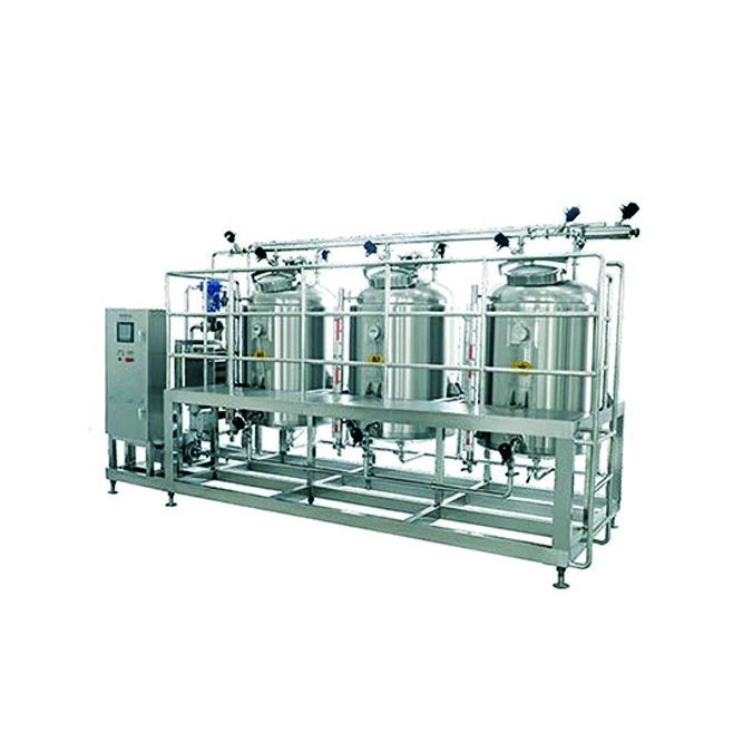 Dairy machinery and equipment Auto-compensate for the inside tank liquid level CIP cleaning system