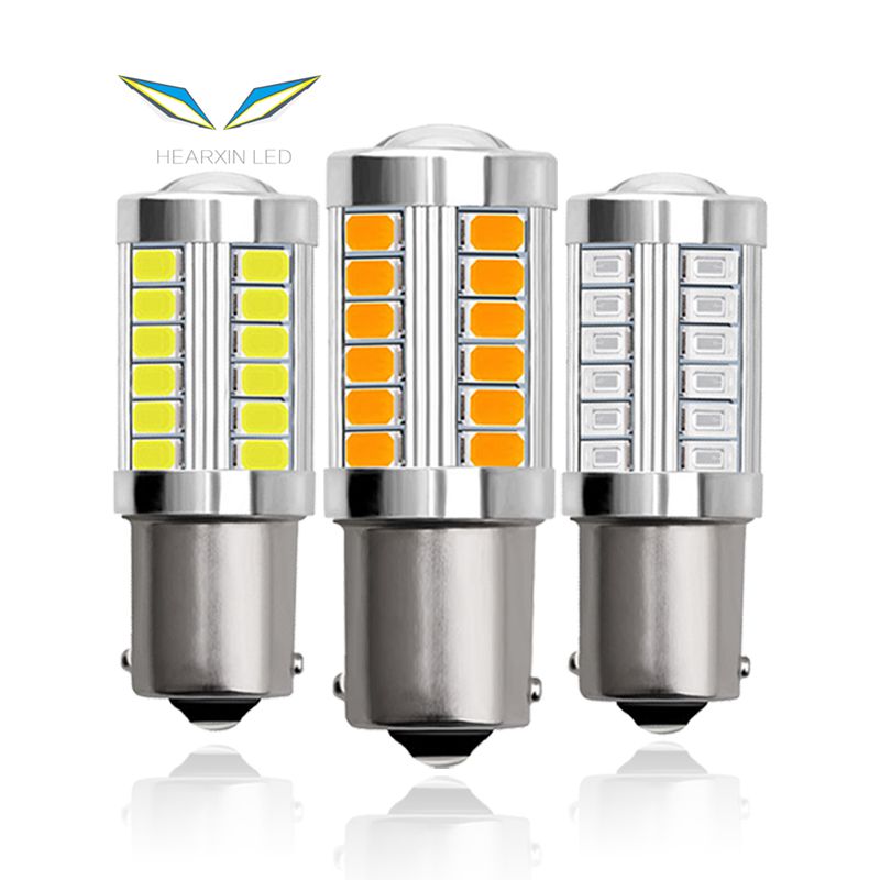1156 BA15S P21W 1157 P21/5W BAY15D BAU15S PY21W 33SMD светодиодная автомобильная задняя лампа, стоп-сигналы, фонари заднего хода, сигнальные огни DRL