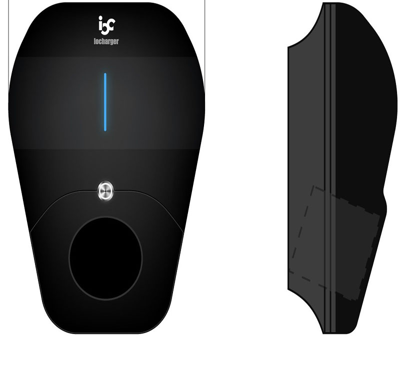 Зарядное устройство ac ev Type 2 wallbox с кабелем 5 м Type-2