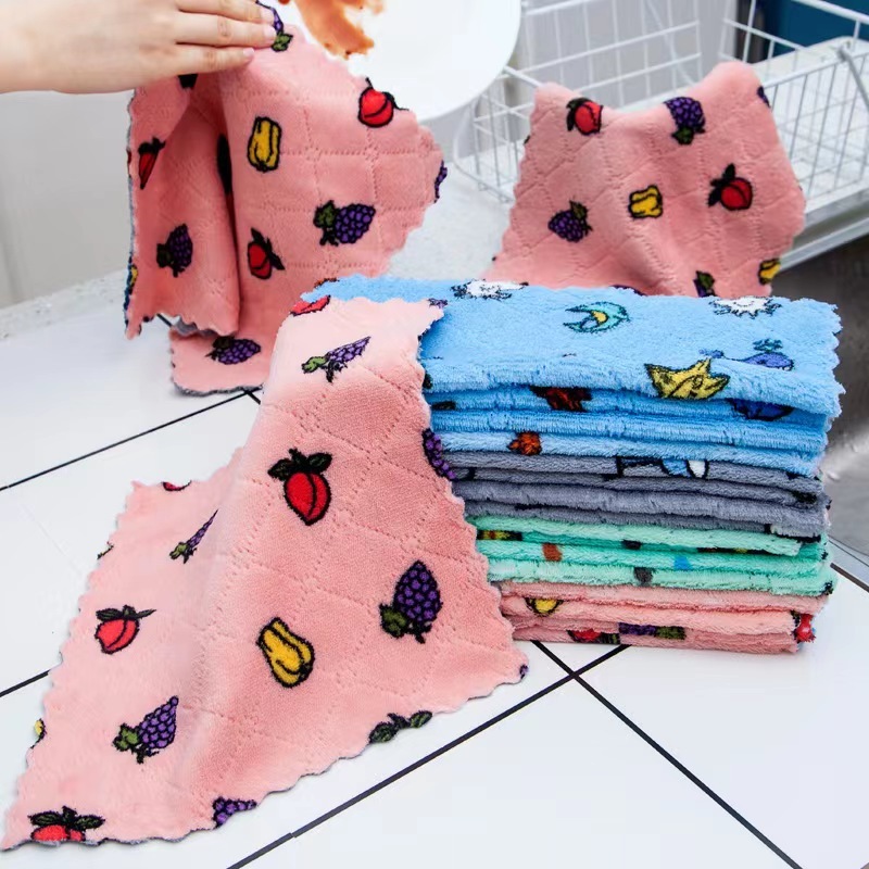 wholesale customized cheap price high quality microfiber kitchen tea cleaning cloth napkins dish towels with emboss printed