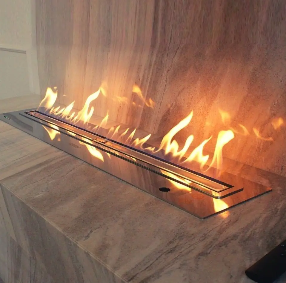 Fireplace Factory Wholesale 72 Inch Bio Ethanol Burner Wifi Bioethanol Fireplace Burner