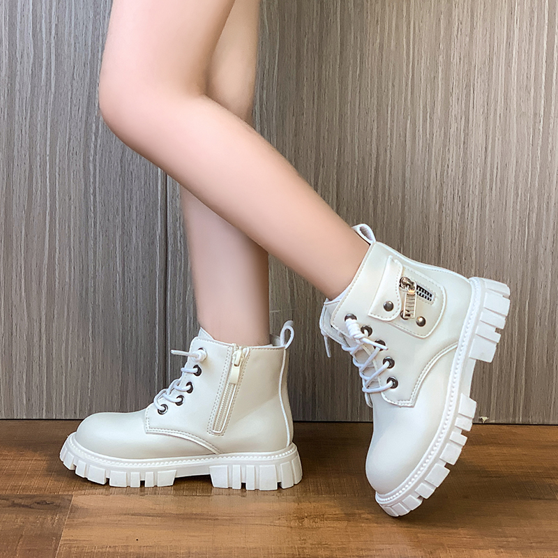 New Arrival British Style Children Girl Ankle Boots Fashion Trend Kids Martin Packet Boots
