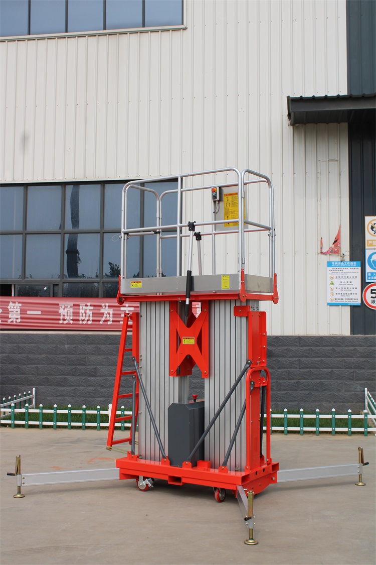 GTWY2 Series High Quality Manual Hydraulic Double Masts Vertical Lift Aerial Working Platforms For Sale 8m 10.4m 12m 14m 16m