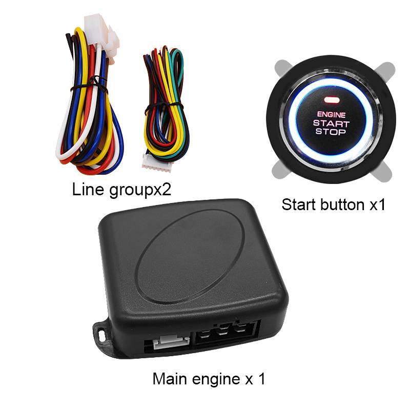 Q638 switch vehicle ignition system 12V vehicle start stop key one key start refitting system original vehicle universal